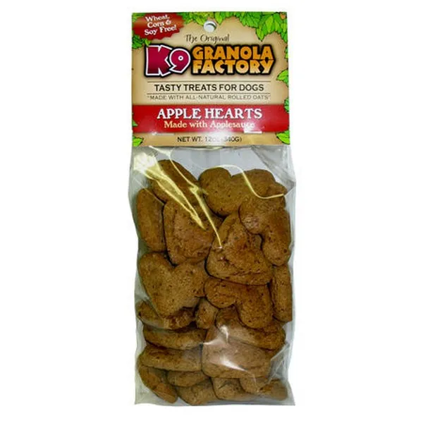 12 oz. K-9 Granola Factory Low Fat Apple Hearts - Treats